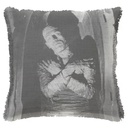 "The Mummy" 50cm x 50cm Fringed Cotton/Poly Cushion Cover