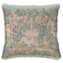 "The Unicorn Purifies Water" 50cm x 50cm Fringed Cotton/Poly Cushion Cover
