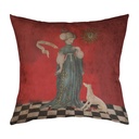 "Valentine de Milan" 40cm x 40cm Faux Leather Cushion Cover