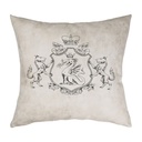 "Wolf and Dragon Arms" 40cm x 40cm Faux Leather Cushion Cover