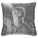 "The Wolfman" 50cm x 50cm Fringed Cotton/Poly Cushion Cover