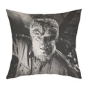 "The Wolfman" 40cm x 40cm Faux Leather Cushion Cover