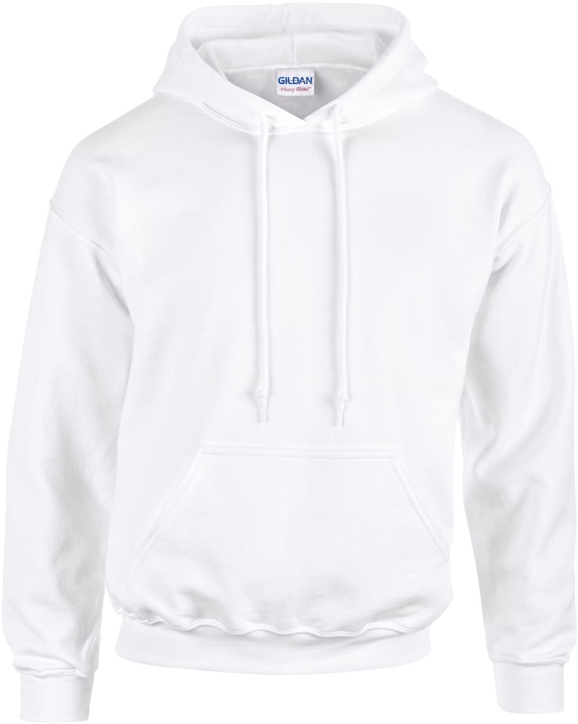 Gildan HeavyBlend Hoodie - GI18500 Blank (Small, White)