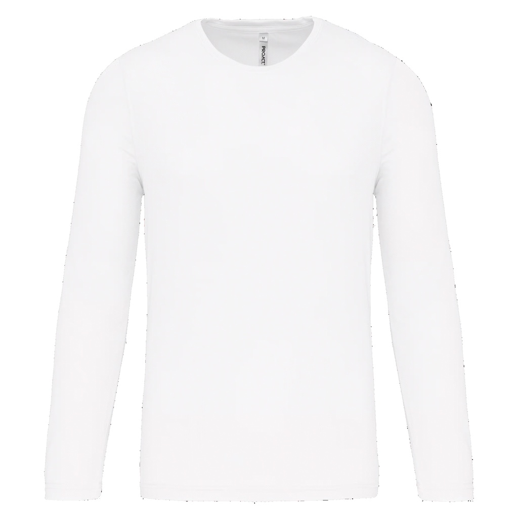 Sports Active Tee - Mens Long Sleeve (XS, White)