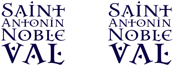 "St Antonin Blue Block Logo" Mug (White)