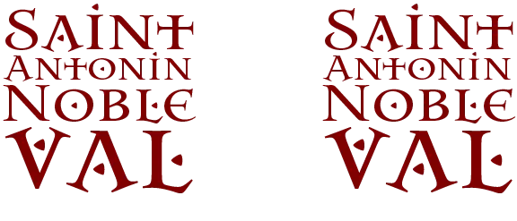 "St Antonin Red Block Logo" Mug