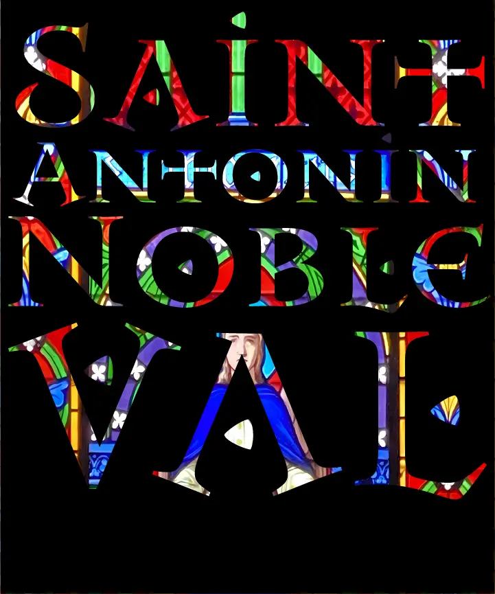 "St Antonin Block Stained Glass" Softstyle Sweatshirt - Midweight