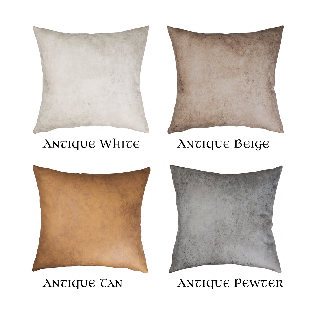 Faux Leather Cushion Cover 40cm x 40cm Blank