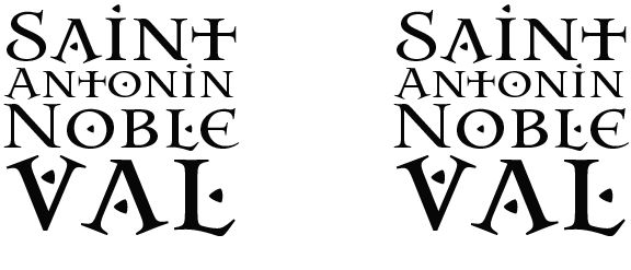 "Saint Antonin Block Logo - Black" Mug