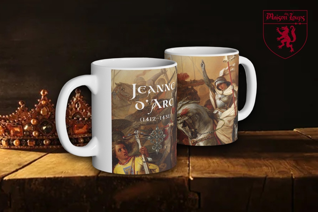 "Joan of Arc - August Gustav Lasinsky" Mug (White)