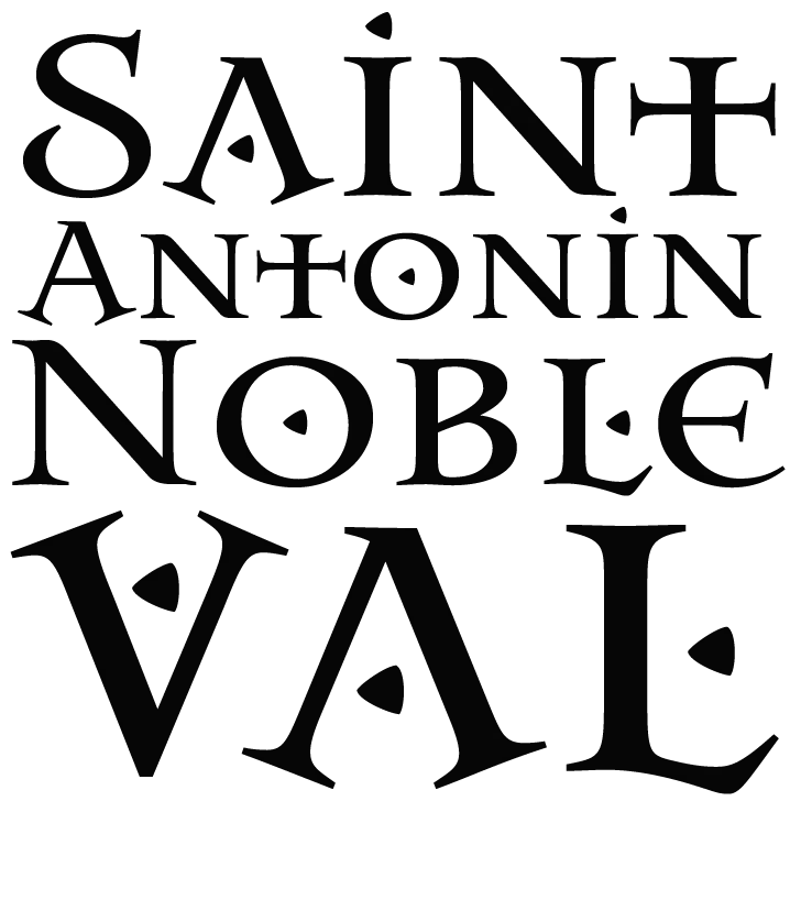 "St Antonin Block Logo" Vapor SpunSoft Tech Tee