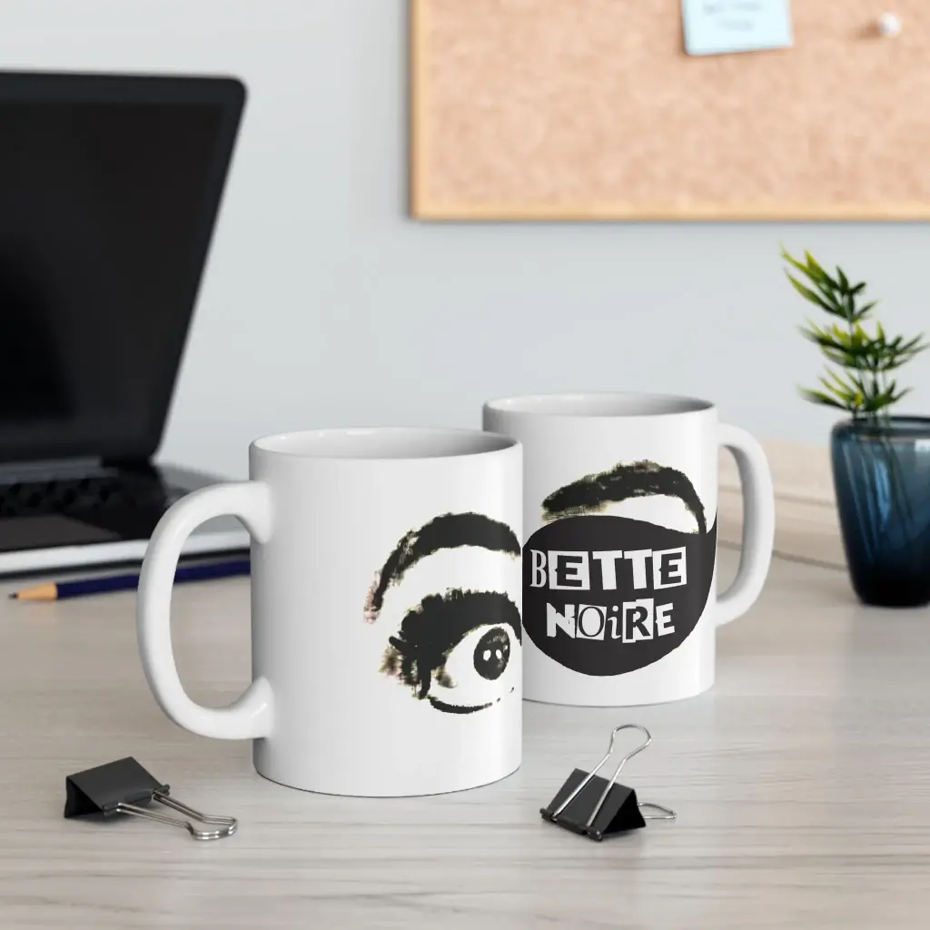 "Bette Noir" Mug (White)