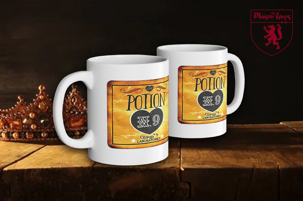 "Love Potion No. 9 Yellow" Mug (White)