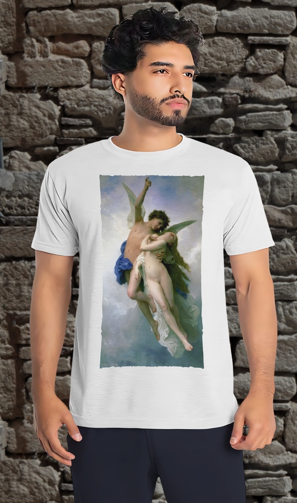 "Psyche et L'Amour" T-Shirt Unisex (Small, White)