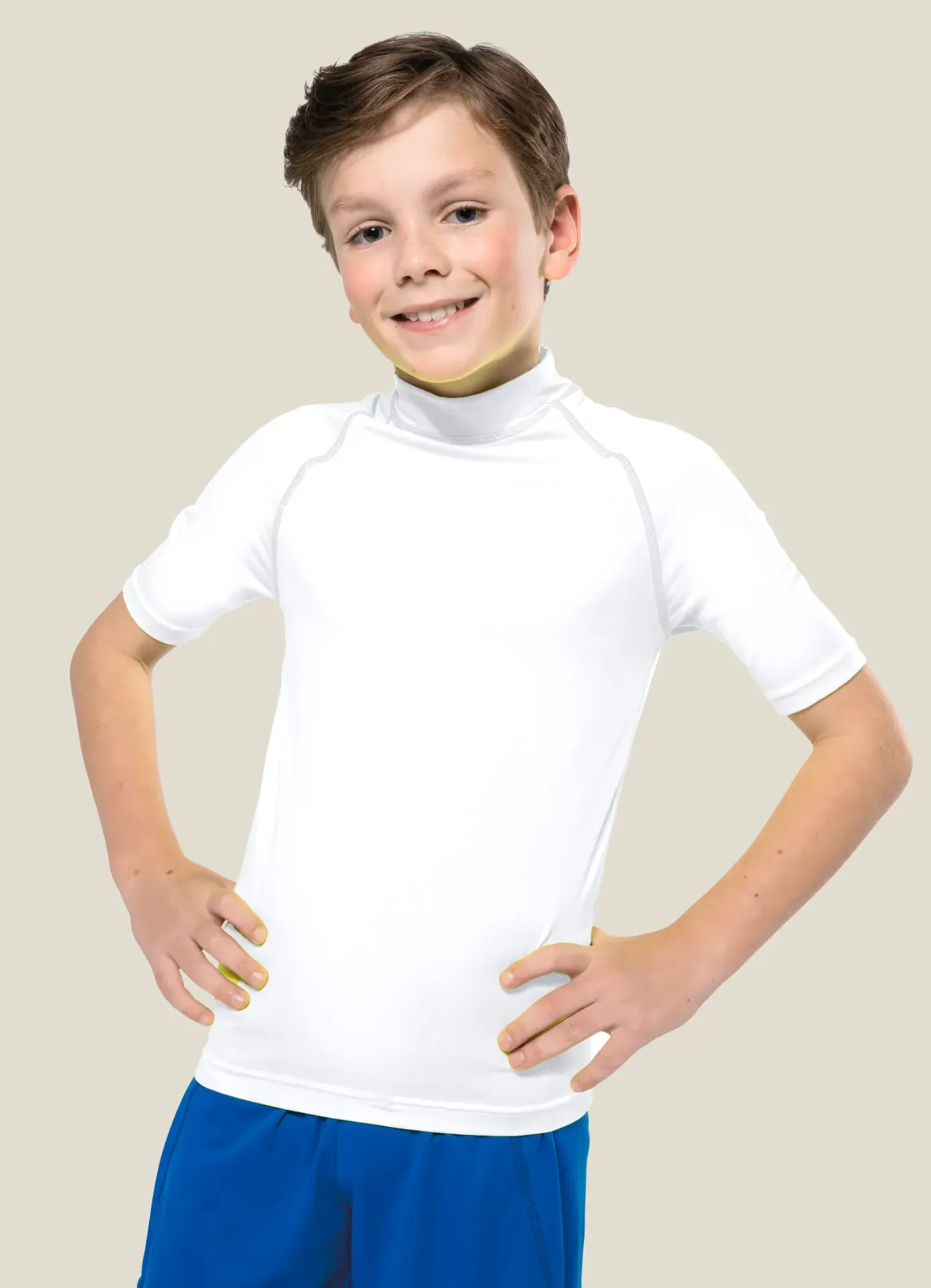 Childrens Active Sun Protect SPF40+ Tee (4/6 Years, White)