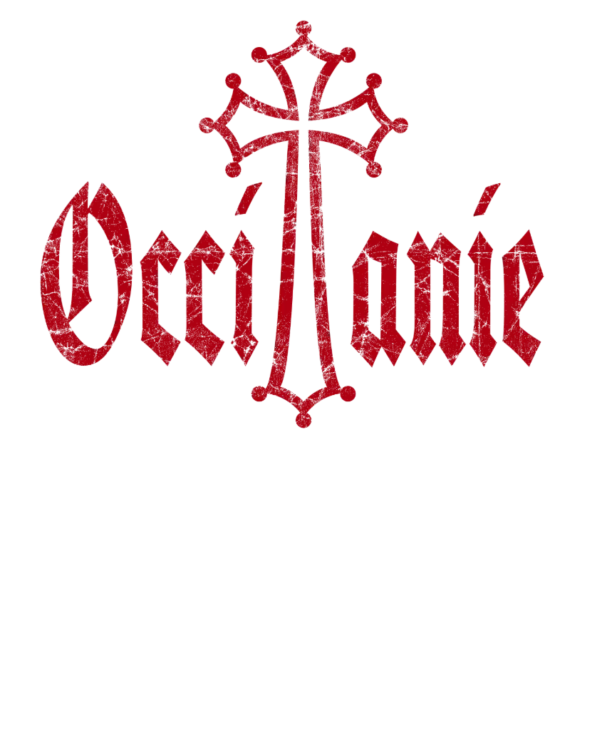 "Occitanie Distressed Metal" T-Shirt (Small, Vapor White)