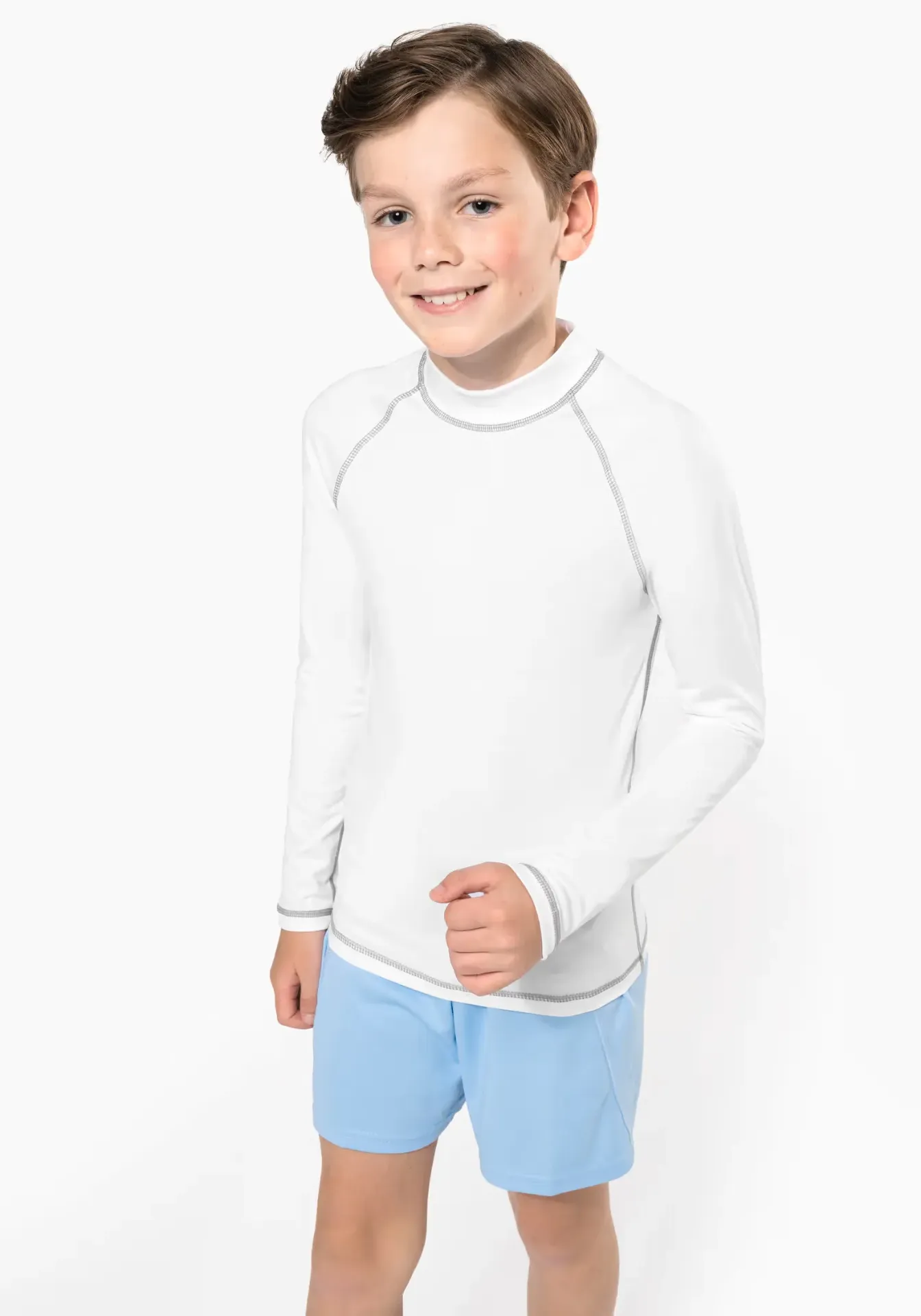 Childrens Active Sun Protect SPF40+ Long Sleeve Tee (4-6 years, White)