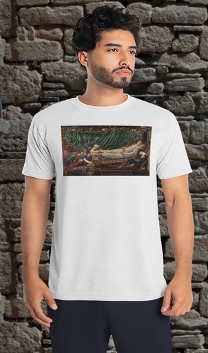 "Sleeping Beauty" by Edward Coley Burne Jones Unisex T-Shirt