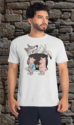 "Pigs Cooking the Wolf" T-Shirt Unisex