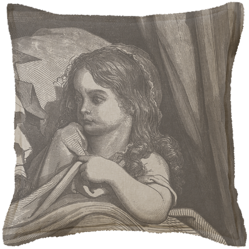 "Little Red Riding Hood (Right)" Canvas Cushion