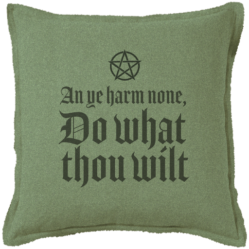 "Do What Thou Wilt" Canvas Cushion