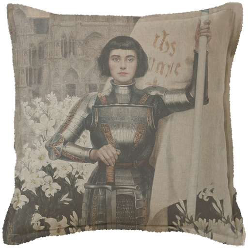"Joan of Arc" Canvas Cushion