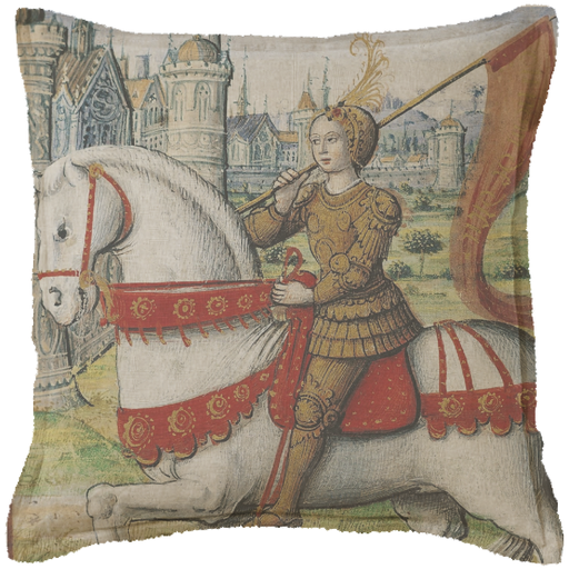 "Joan of Arc - Medieval" Canvas Cushion