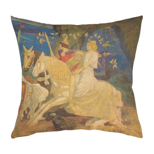 "Tuatha Dé Danann (Right)" 40cm x 40cm Faux Leather Cushion Cover