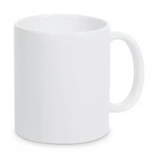 Printed Ceramic Mug - White