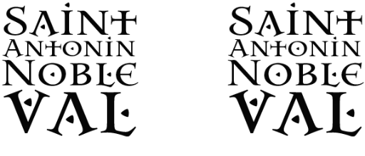 "St Antonin Black Block Logo" Mug