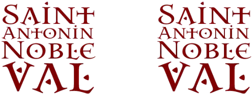 "St Antonin Red Block Logo" Mug