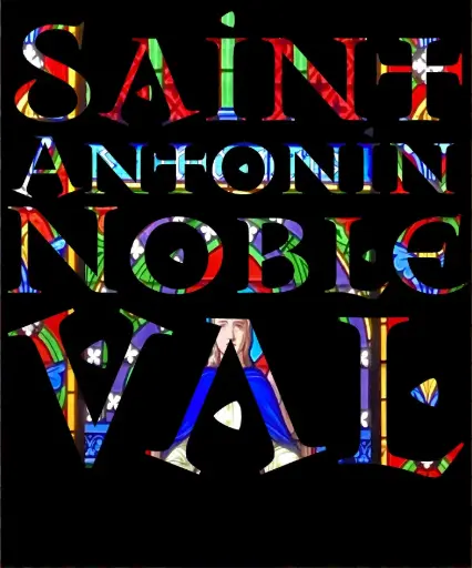"St Antonin Block Stained Glass" Softstyle Sweatshirt - Midweight